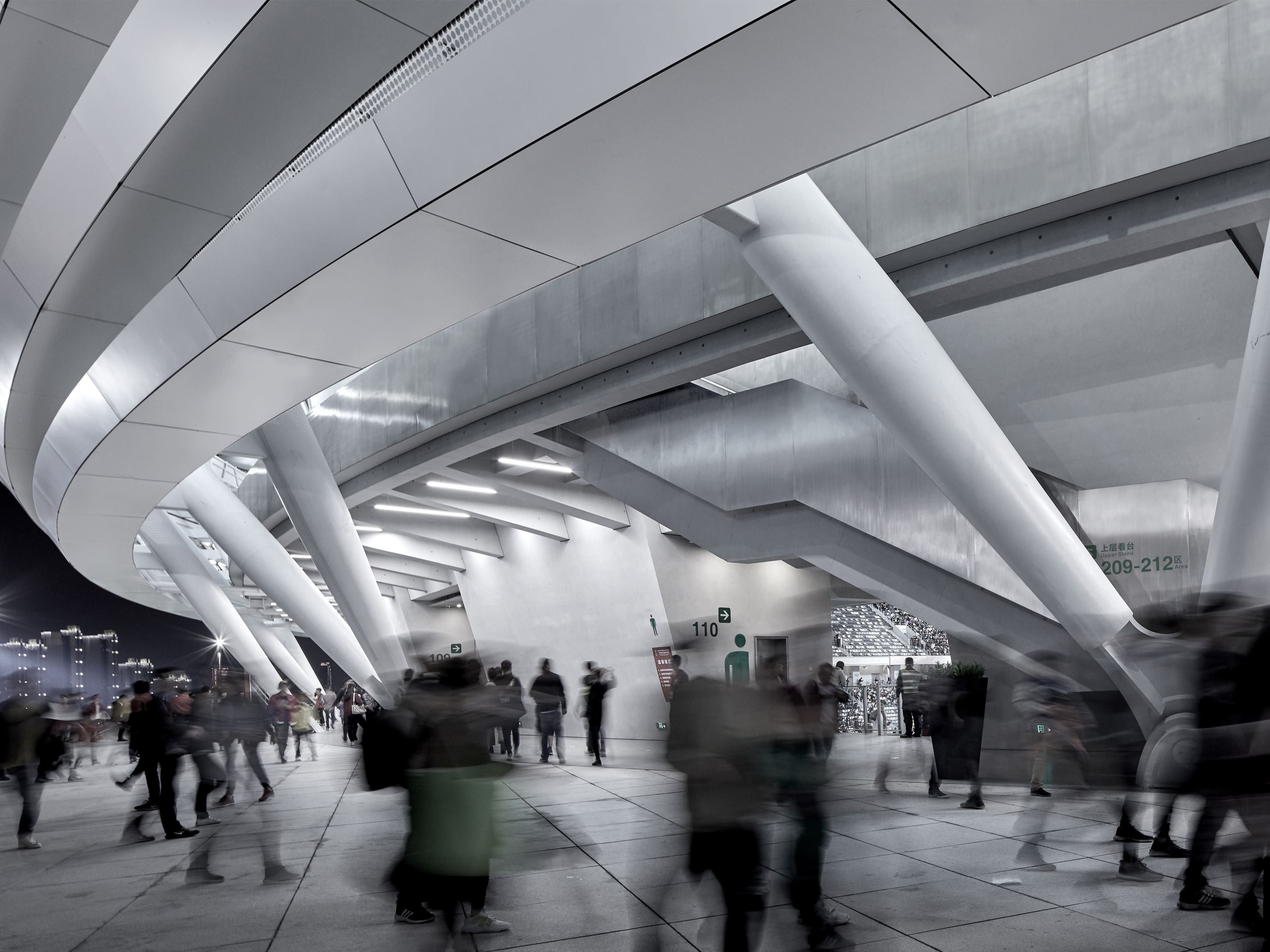 Suzhou Olympic Sports Centre — Suzhou, China: Lichtplanung, Ansicht 5 von 8, von Lichtvision