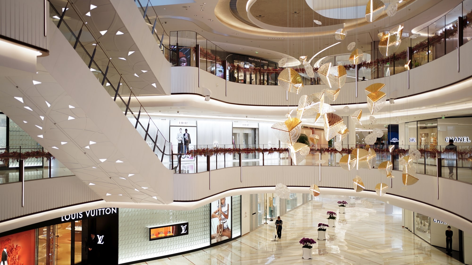 IFC Nanjing Retail — Nanjing, China: architectural lighting design by Lichtvision (architecture by Lead8)