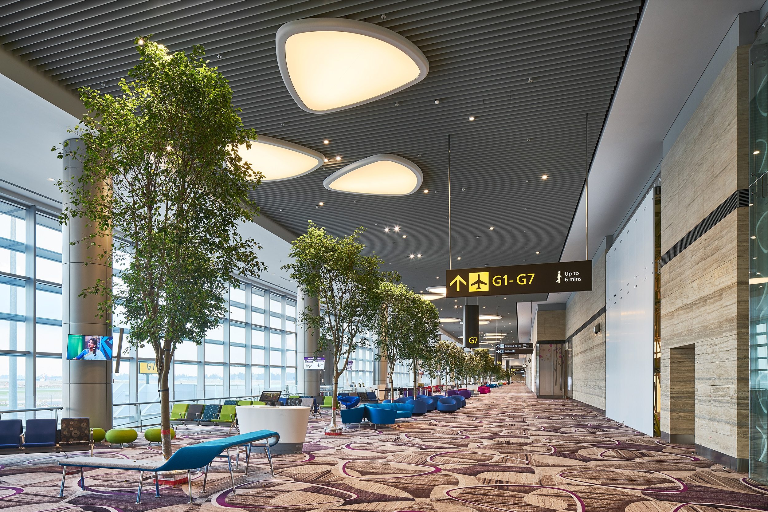 Terminal 4 Changi Airport — Singapur: iluminación, vista 3 de 8, de Lichtvision
