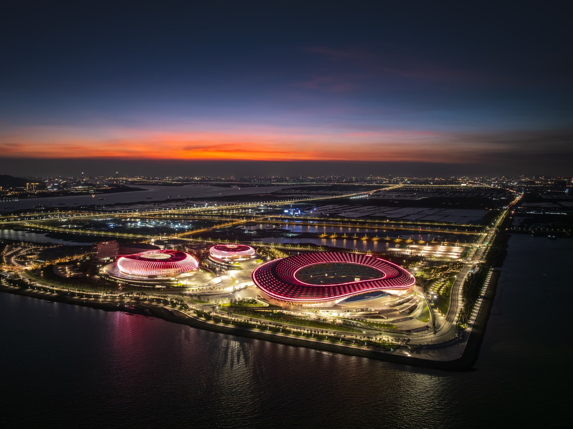 Lichtplanung Infrastructure & Stadium — Guangzhou, China