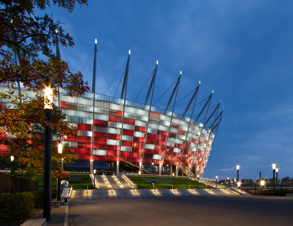 National Stadium Warsaw — Warschau, Poland: Lichtplanung, Ansicht 3 von 8, von Lichtvision