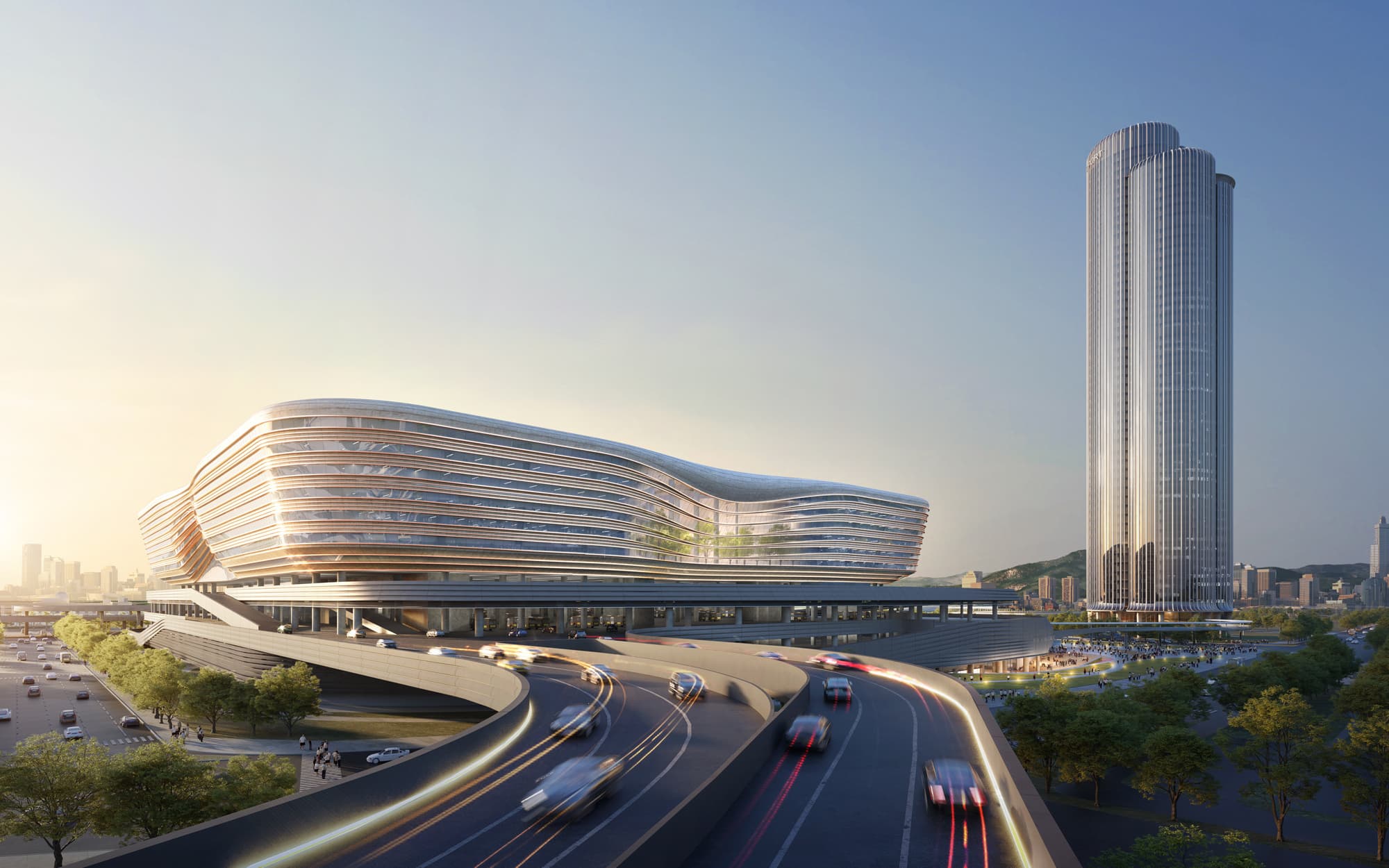 Huanggang Port Shenzhen — Shenzhen, China: lighting design view 3 of 4, by Lichtvision