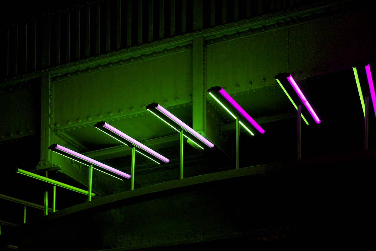 Light Installation in the Bleibtreustrasse — Berlín, Alemania: iluminación, vista 3 de 3, de Lichtvision