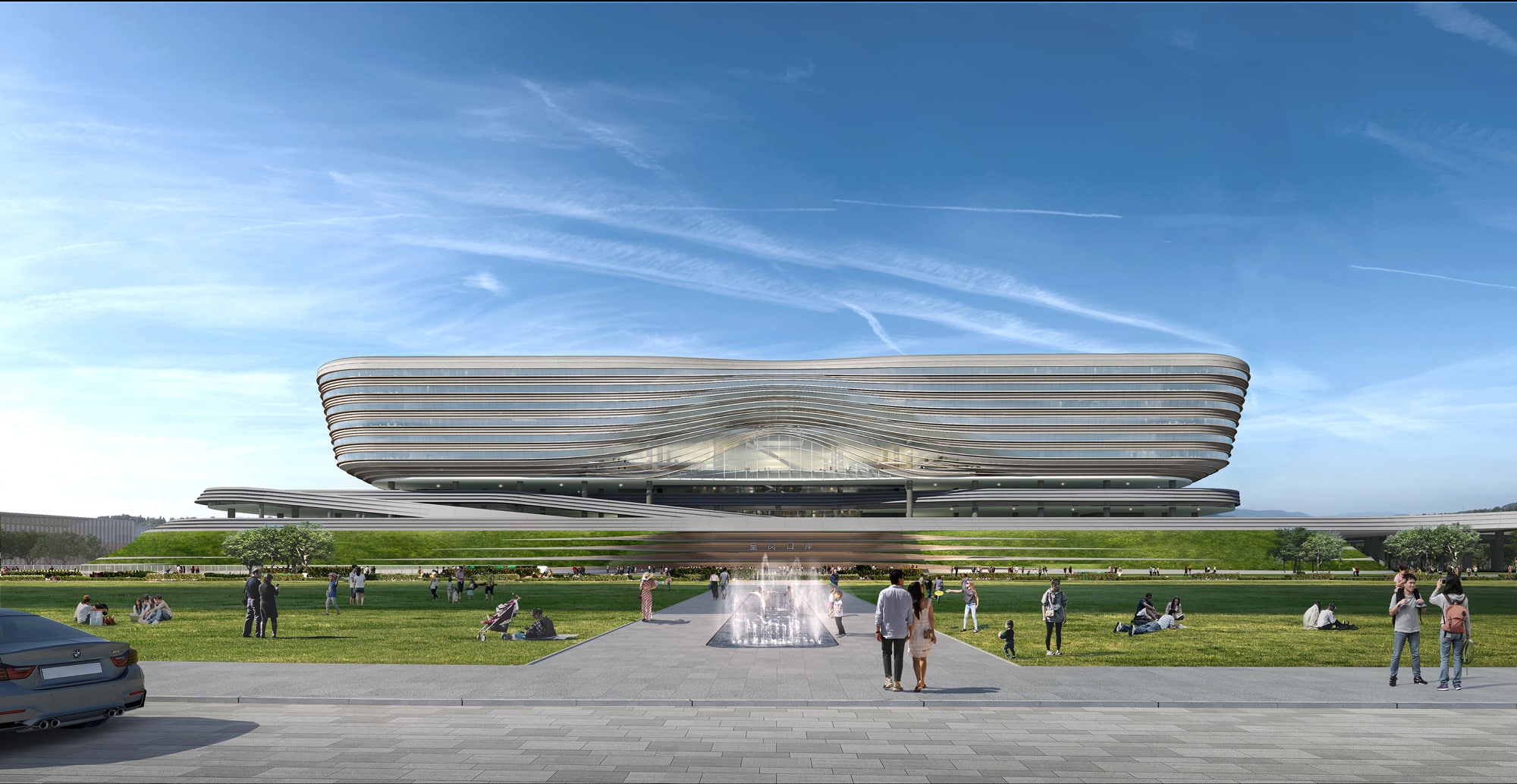 Huanggang Port Shenzhen — Shenzhen, China: lighting design view 2 of 4, by Lichtvision