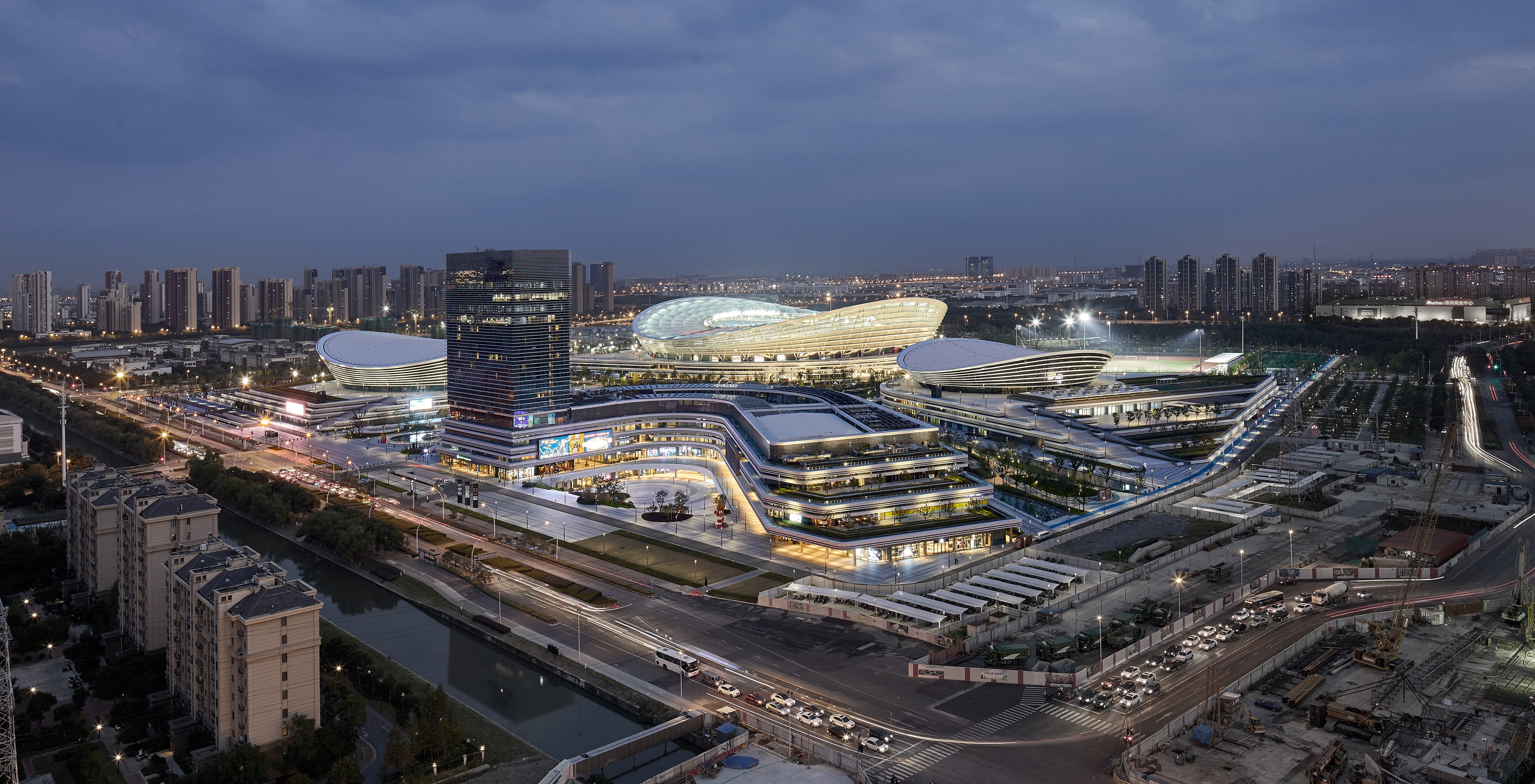 Suzhou Olympic Sports Centre — Suzhou, China: Lichtplanung, Ansicht 6 von 8, von Lichtvision