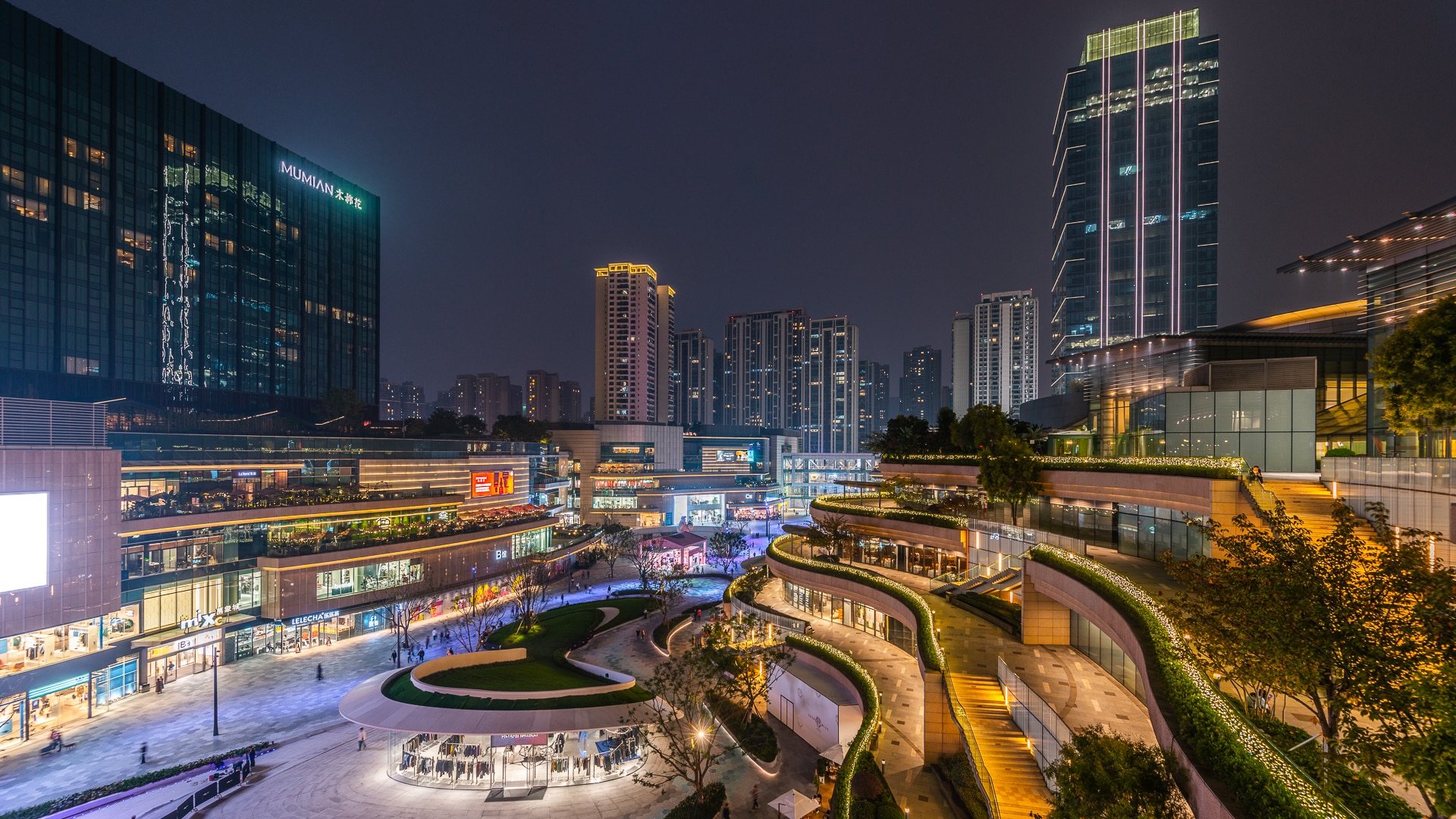 The MixC Chengdu Central Square — Chengdu, China: lighting design view 5 of 9, by Lichtvision